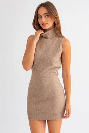 Mabry Sweater Dress - Mocha