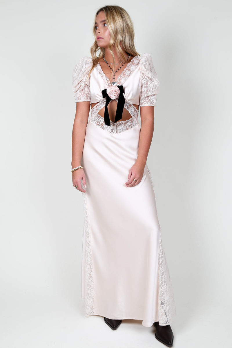 FOR LOVE & LEMONS | Corinne Maxi Dress - Pink