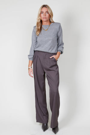 CAMI NYC | The Gama Sweater - Silver Metallic