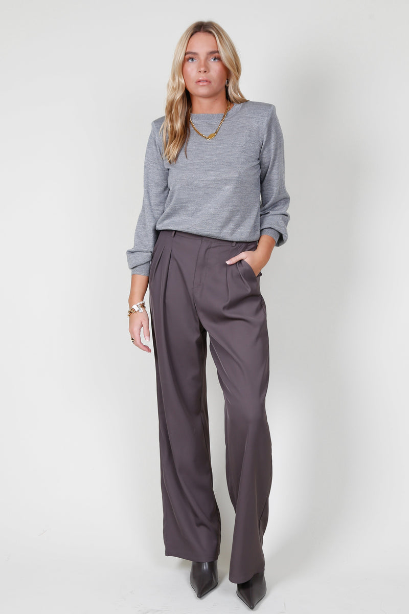 CAMI NYC | The Gama Sweater - Silver Metallic