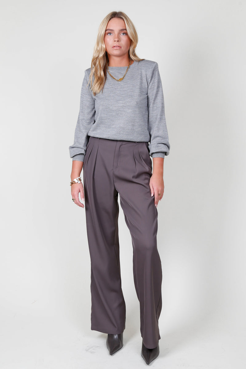 CAMI NYC | The Gama Sweater - Silver Metallic