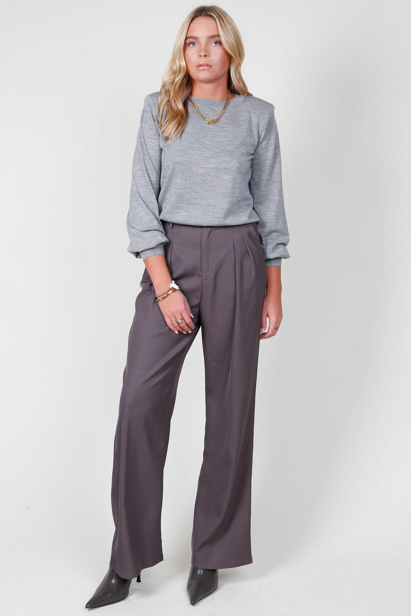CAMI NYC | The Gama Sweater - Silver Metallic