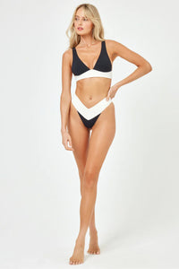 L*SPACE | The Quinn Bottom - Black/Cream