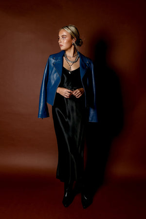 ENZA COSTA | Bias Cut Slip Dress - Black