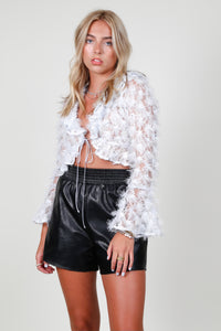 FOR LOVE & LEMONS | Moira Top - Blue