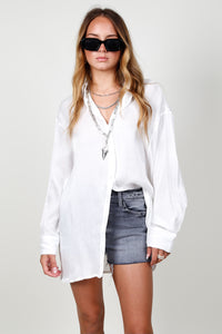 LINE & DOT | Frankie Button Down - White