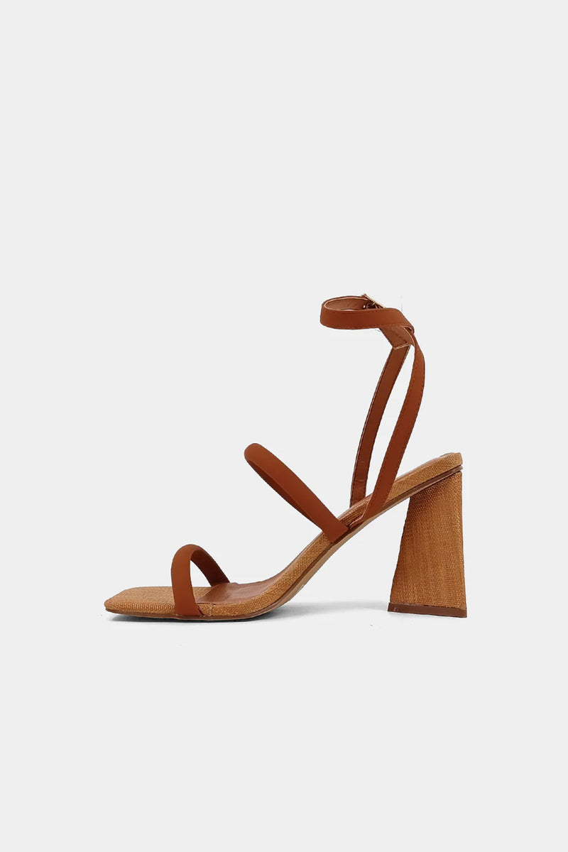 SHUSHOP | Evangeline Heel - Cognac