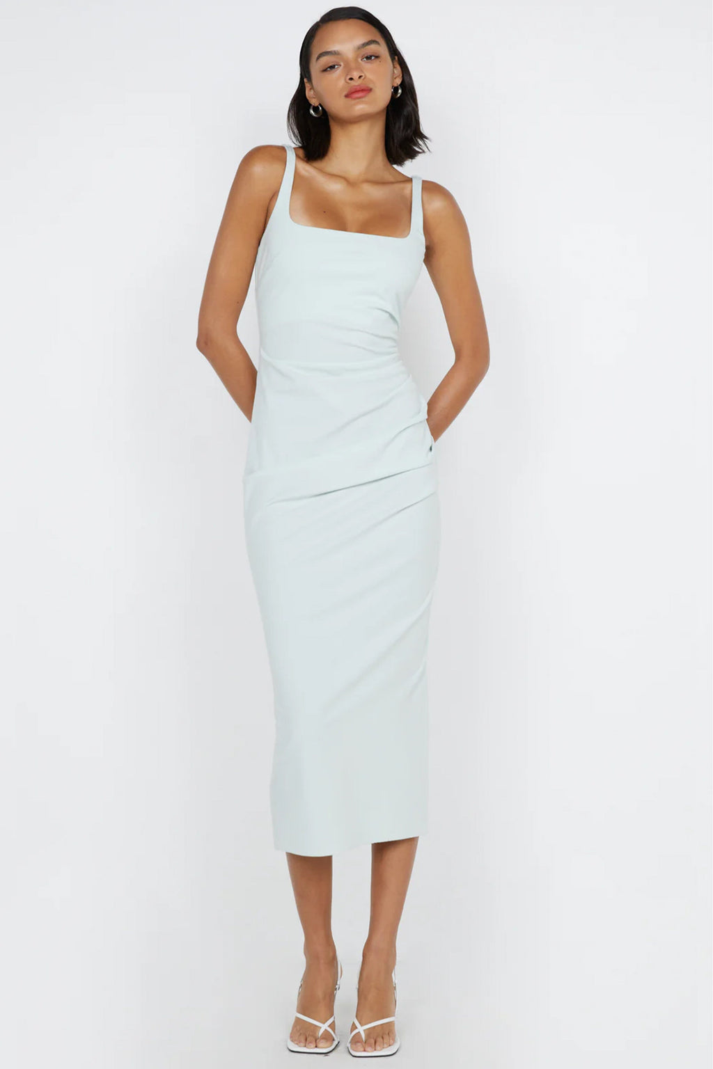 BEC + BRIDGE | Aveline Tuck Midi Dress - Ocean Mist
