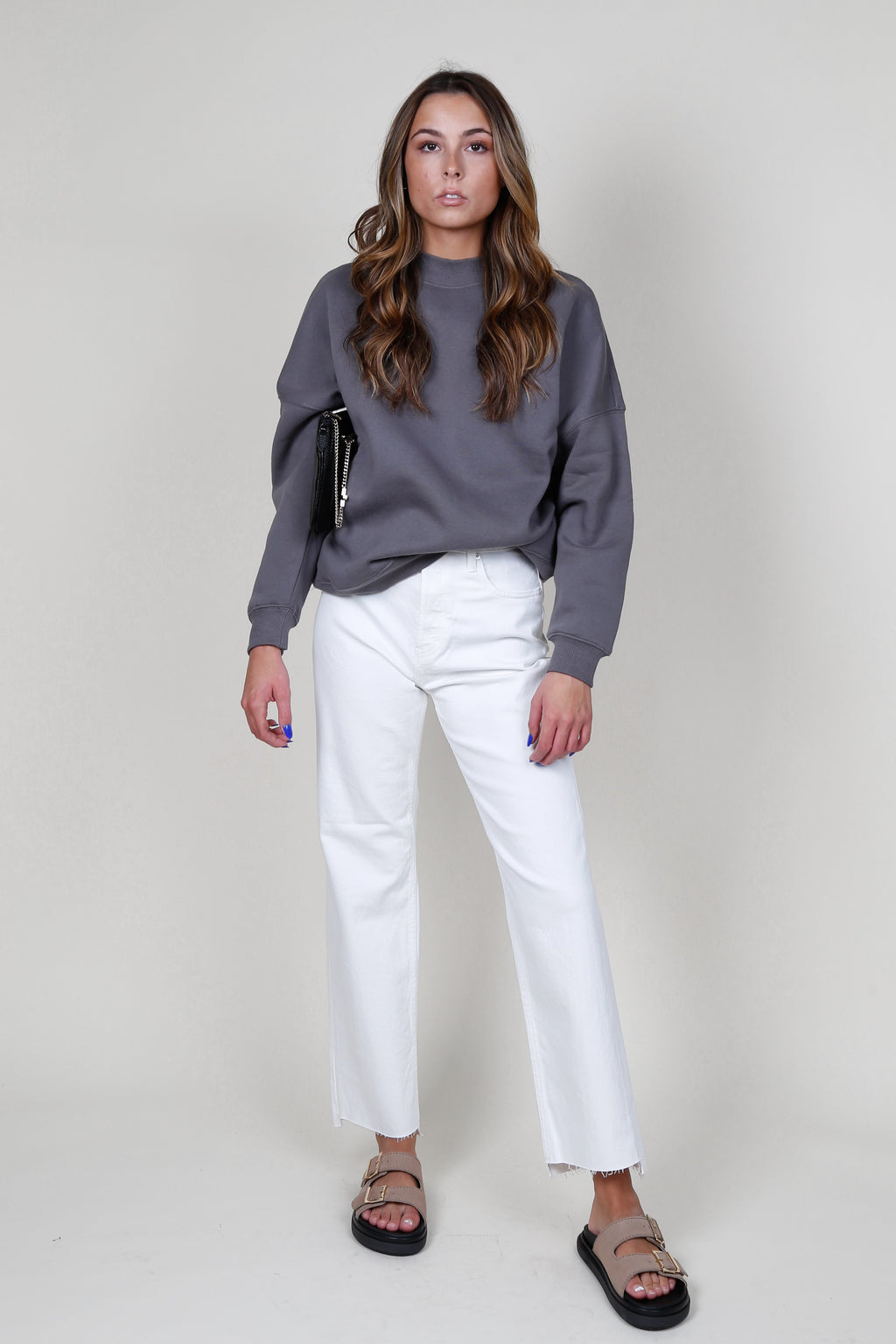 MOUSSY | MV Amherst Wide Straight - White