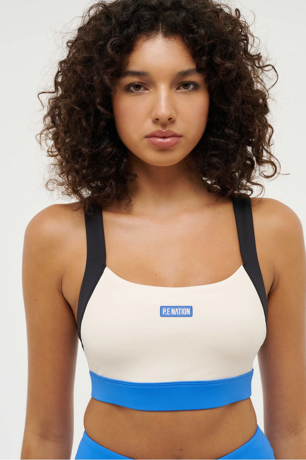 PE NATION | Reaction Time Sports Bra - Pearl Ivory