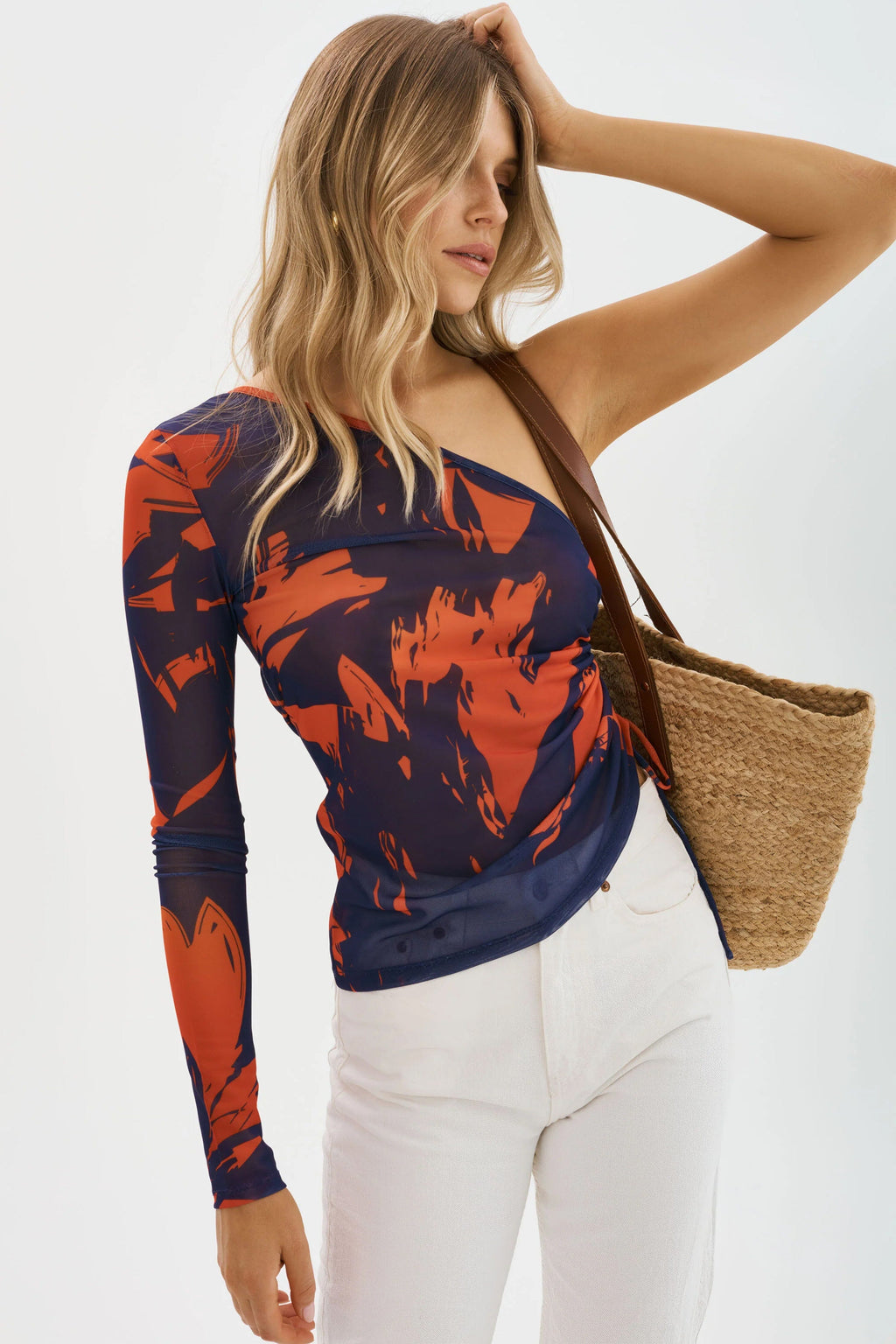 LAMARQUE | Sela Long Sleeve Mesh Top - Floral