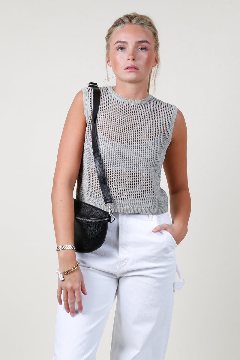 The Miley Top - Sage Silver