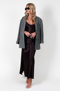 ENZA COSTA | Bias Cut Maxi - Bitter Brown