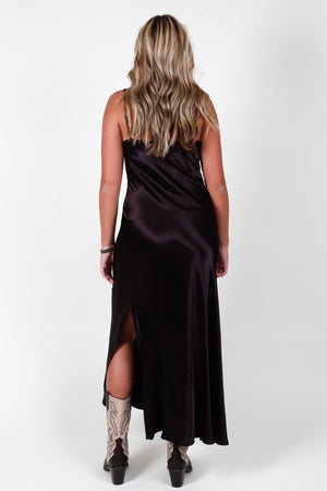ENZA COSTA | Bias Cut Maxi - Bitter Brown
