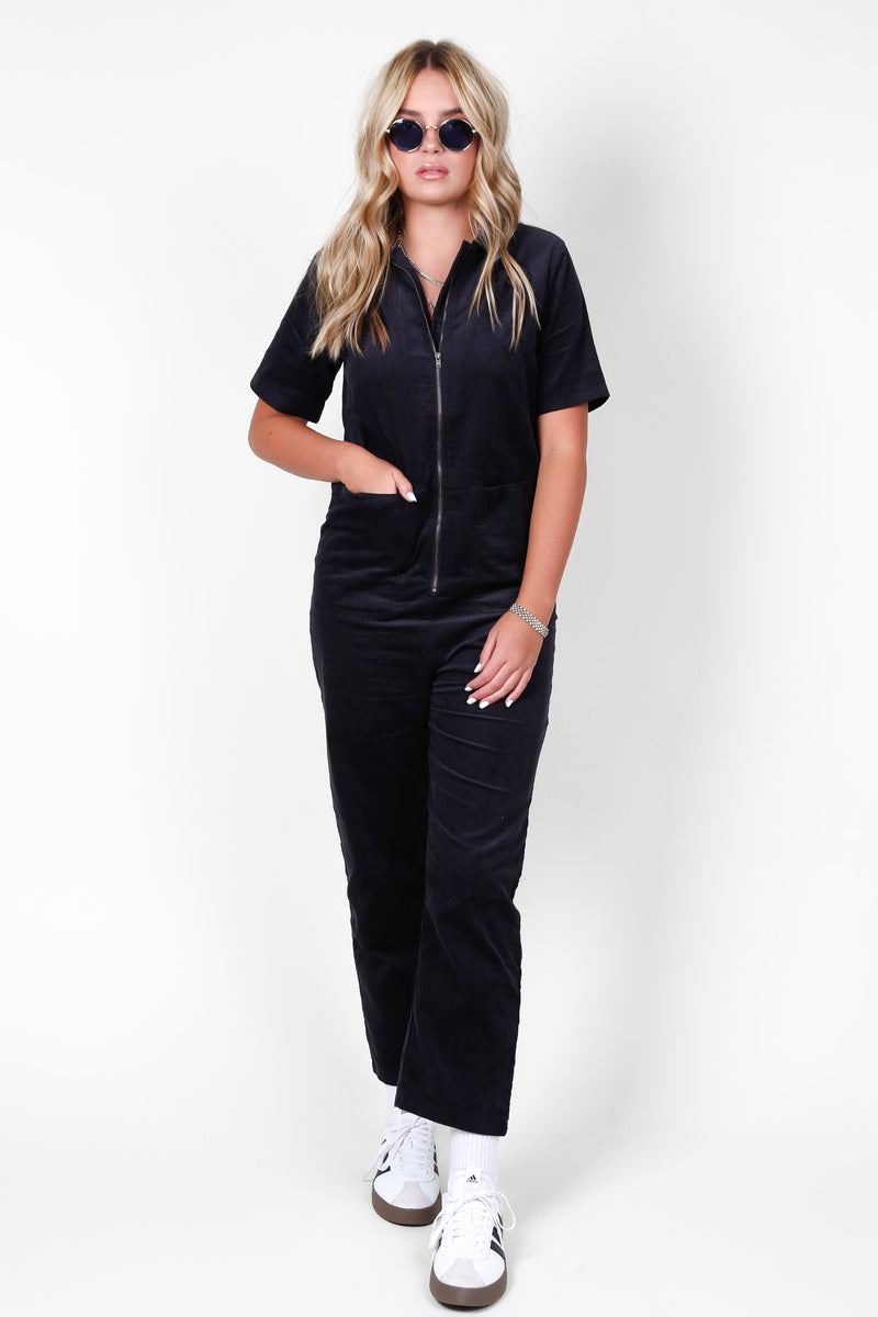 The Cloby Jumpsuit - Charcoal