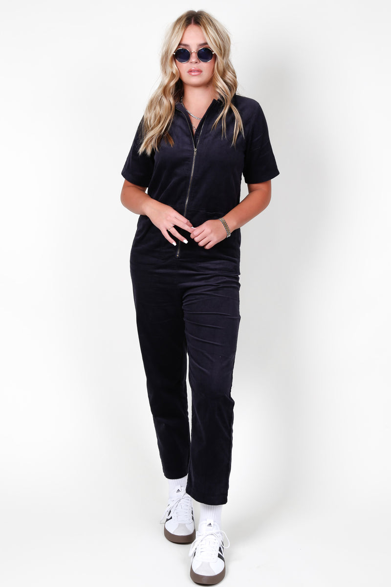 The Cloby Jumpsuit - Charcoal