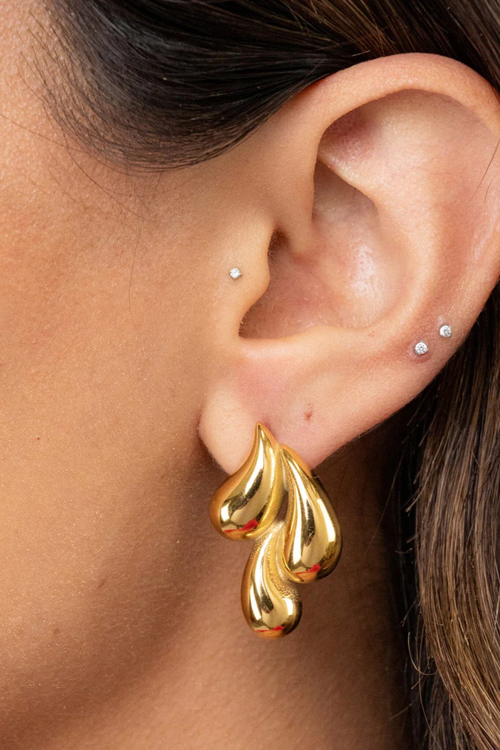 BRACHA | Regina Droplets Earrings - Gold