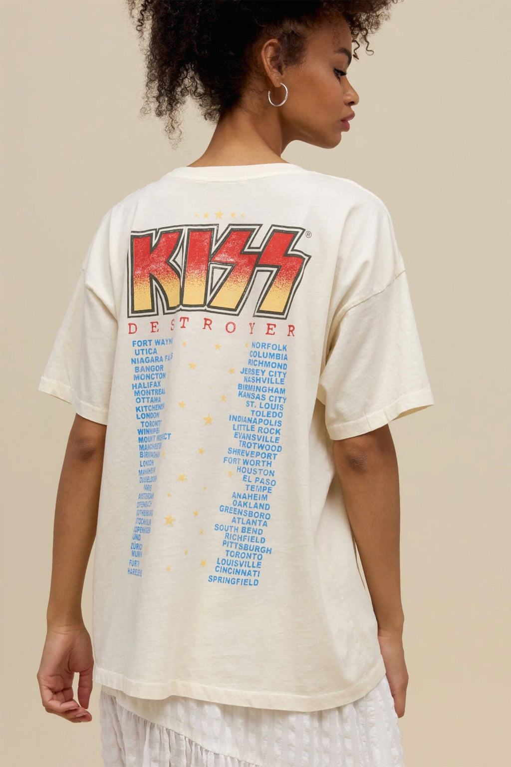 DAYDREAMER | Kiss Destroyer Tour 76 Merch Tee - Stone Vintage
