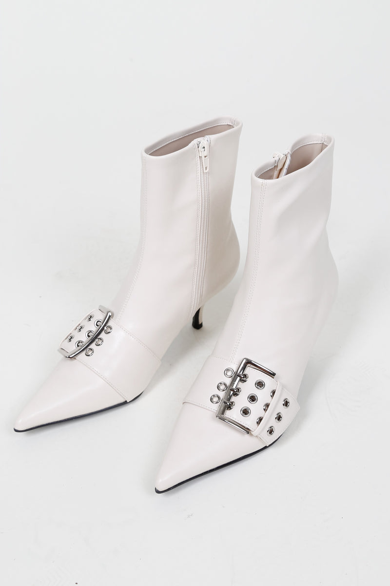 JEFFREY CAMPBELL | Opera Ankle Boot - Cream