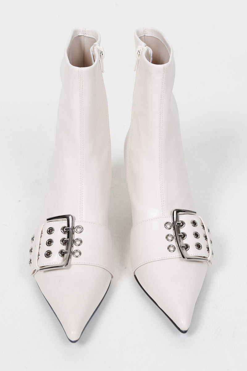 JEFFREY CAMPBELL | Opera Ankle Boot - Cream
