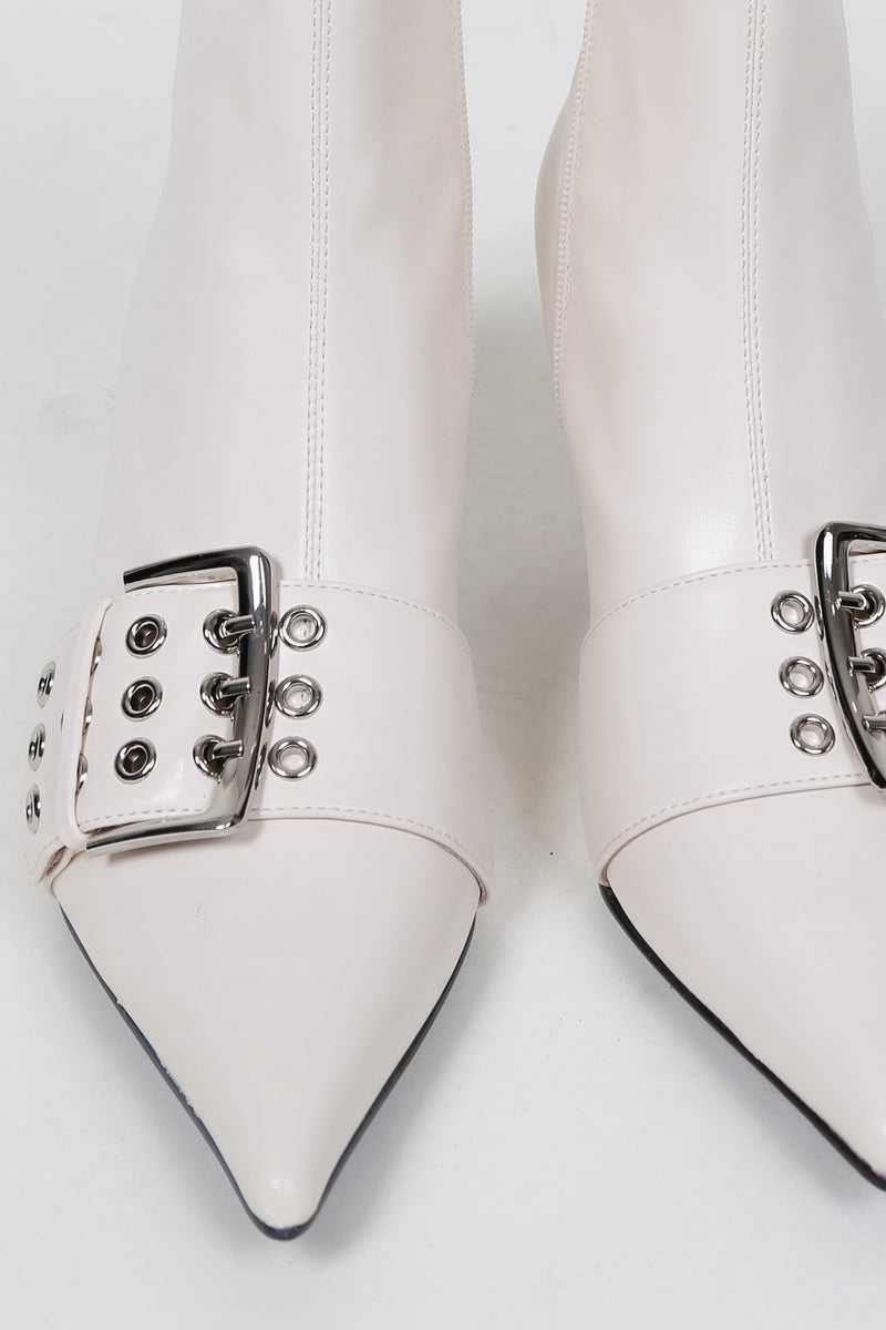 JEFFREY CAMPBELL | Opera Ankle Boot - Cream