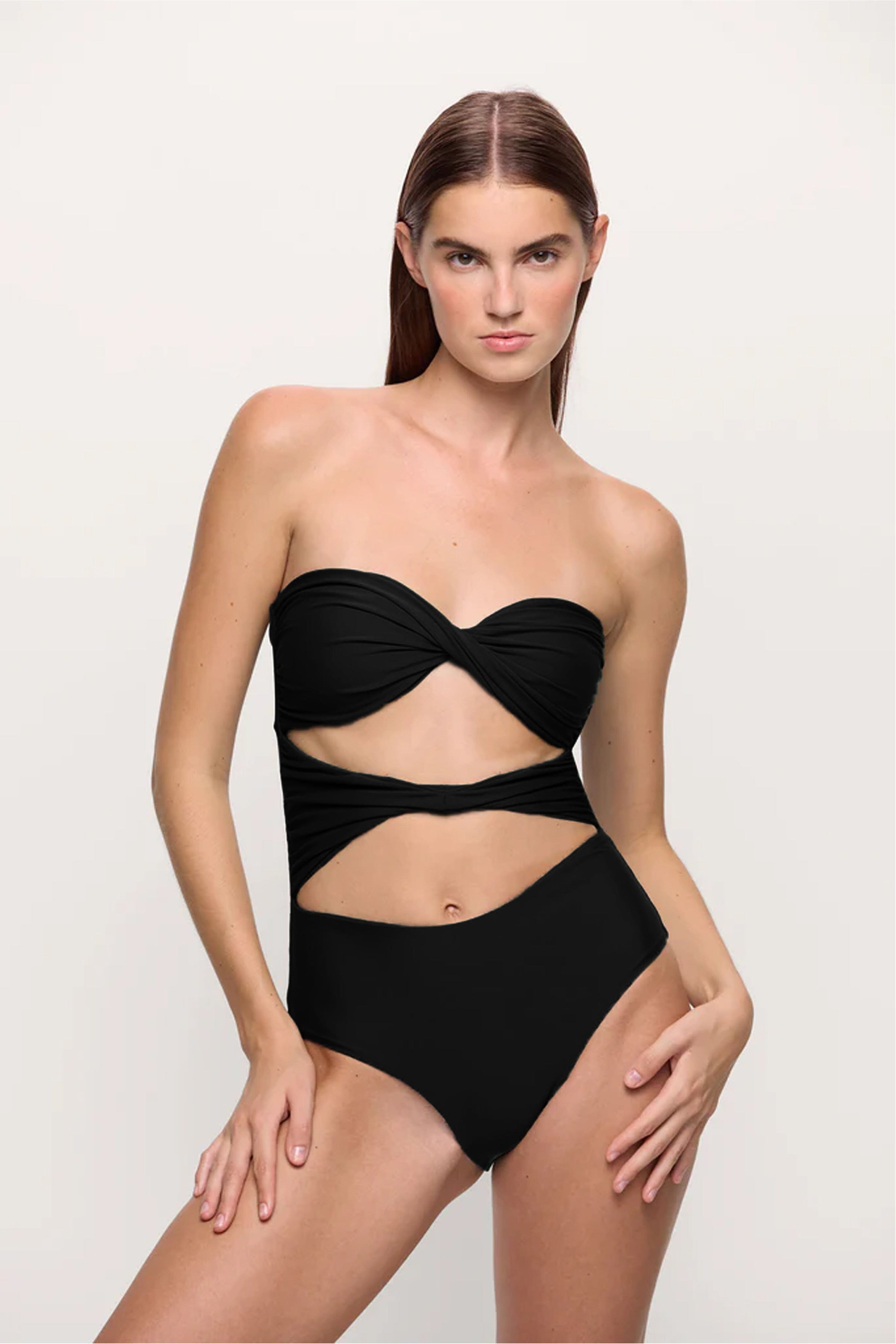 MIKOH Estella One Piece Noir Scarlet Clothing