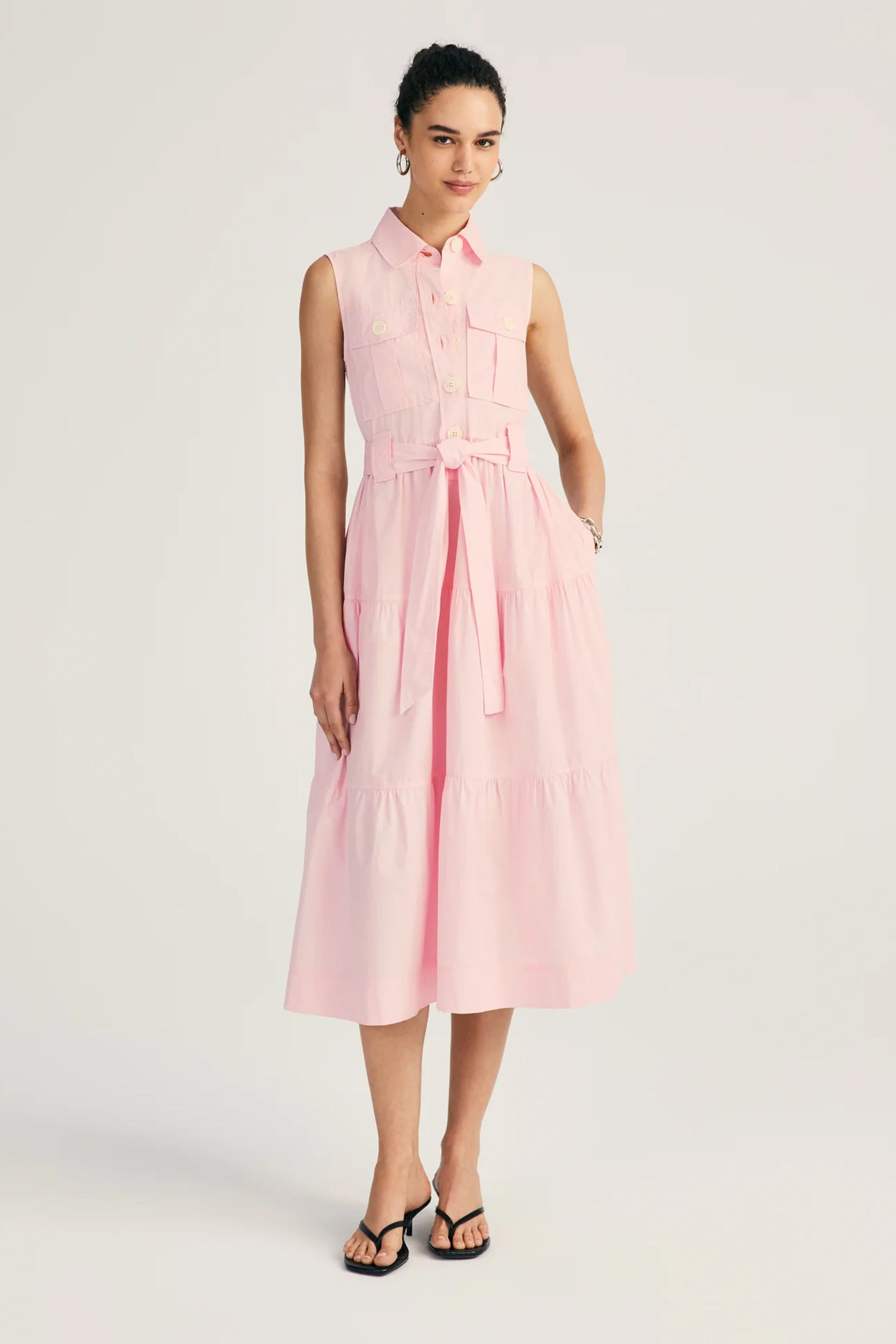 DEREK LAM | Florence Sleeveless Shirt Dress - Primrose – Scarlet