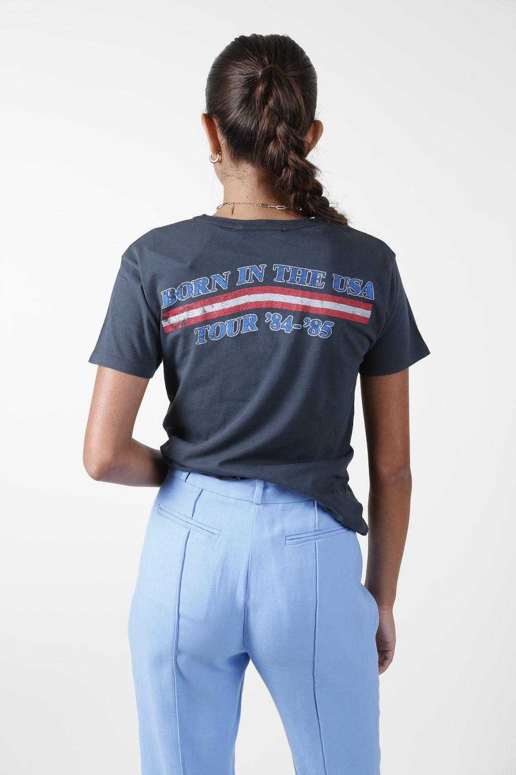 DAYDREAMER | Bruce Springsteen 84-85 Tour Ringer Tee - Vintage Black