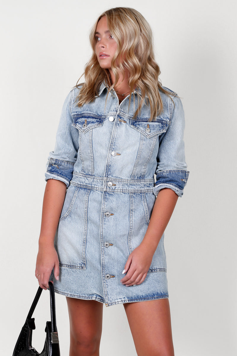 RE/DONE | Trucker Dress - Opaindi