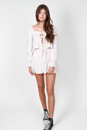 Soft Knit Skirt Set - Ivory