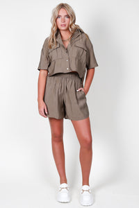DARLING | Playful Shorts - Olive
