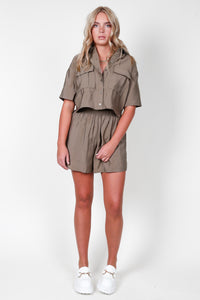 DARLING | Playful Shorts - Olive