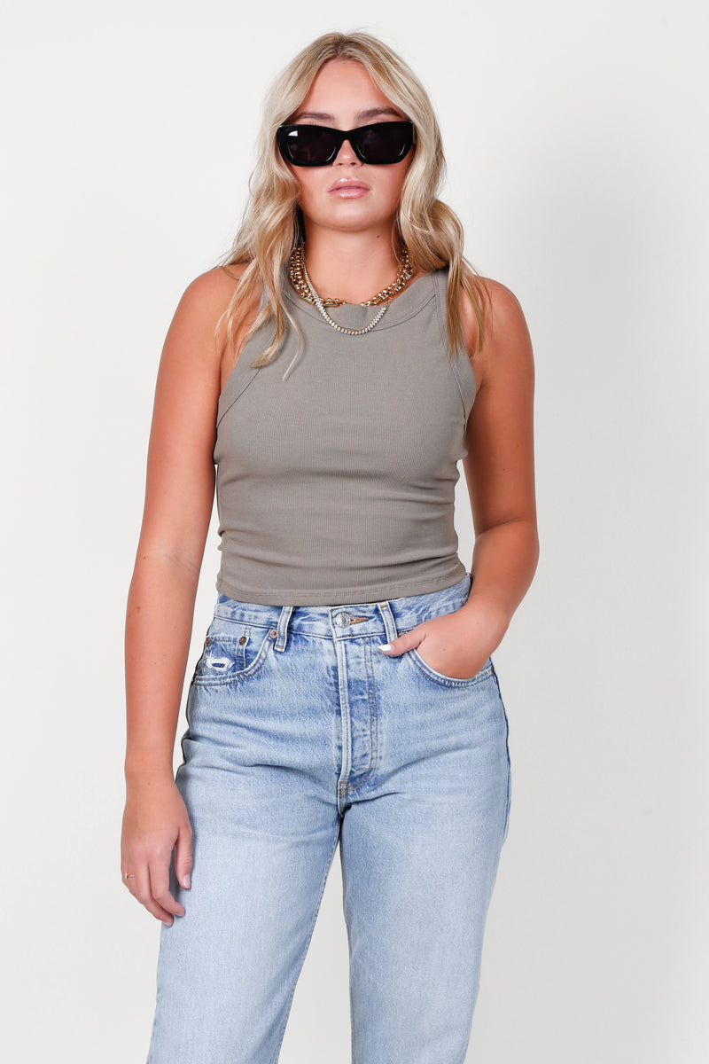 The Alyssa Tank - Olive