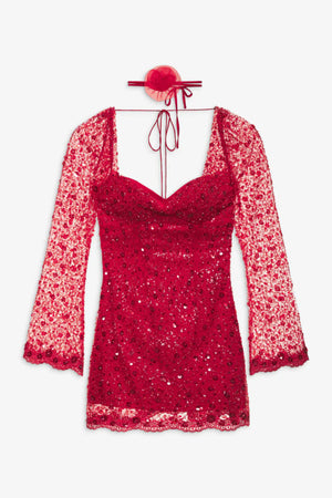 FOR LOVE & LEMONS | Gwendolyn Mini Dress - Red