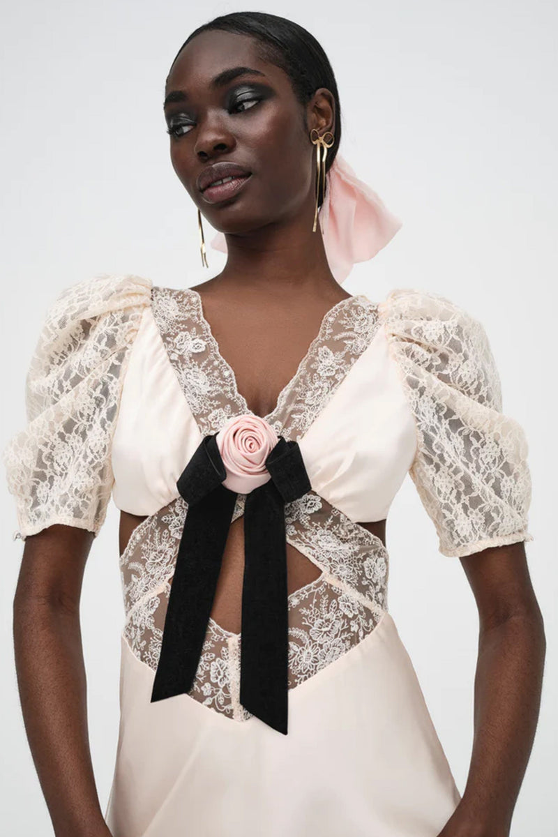 FOR LOVE & LEMONS | Corinne Maxi Dress - Pink