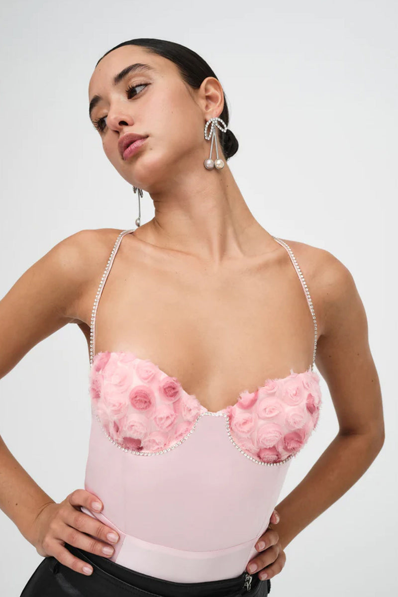 FOR LOVE & LEMONS | The Skye Bodysuit - Pink