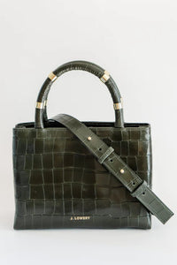 J Lowery | The William Bag - Green Croc