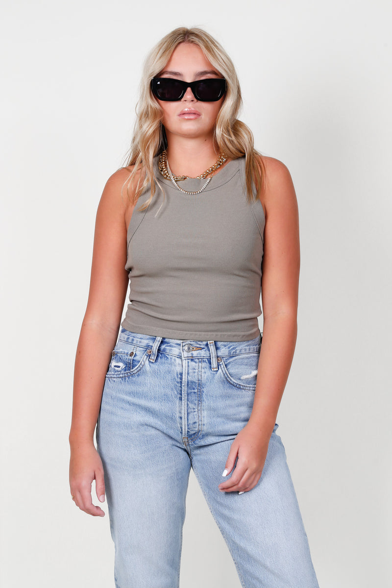 The Alyssa Tank - Olive