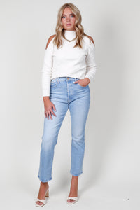 ASTR | Pearl Detail Sweater - Cream