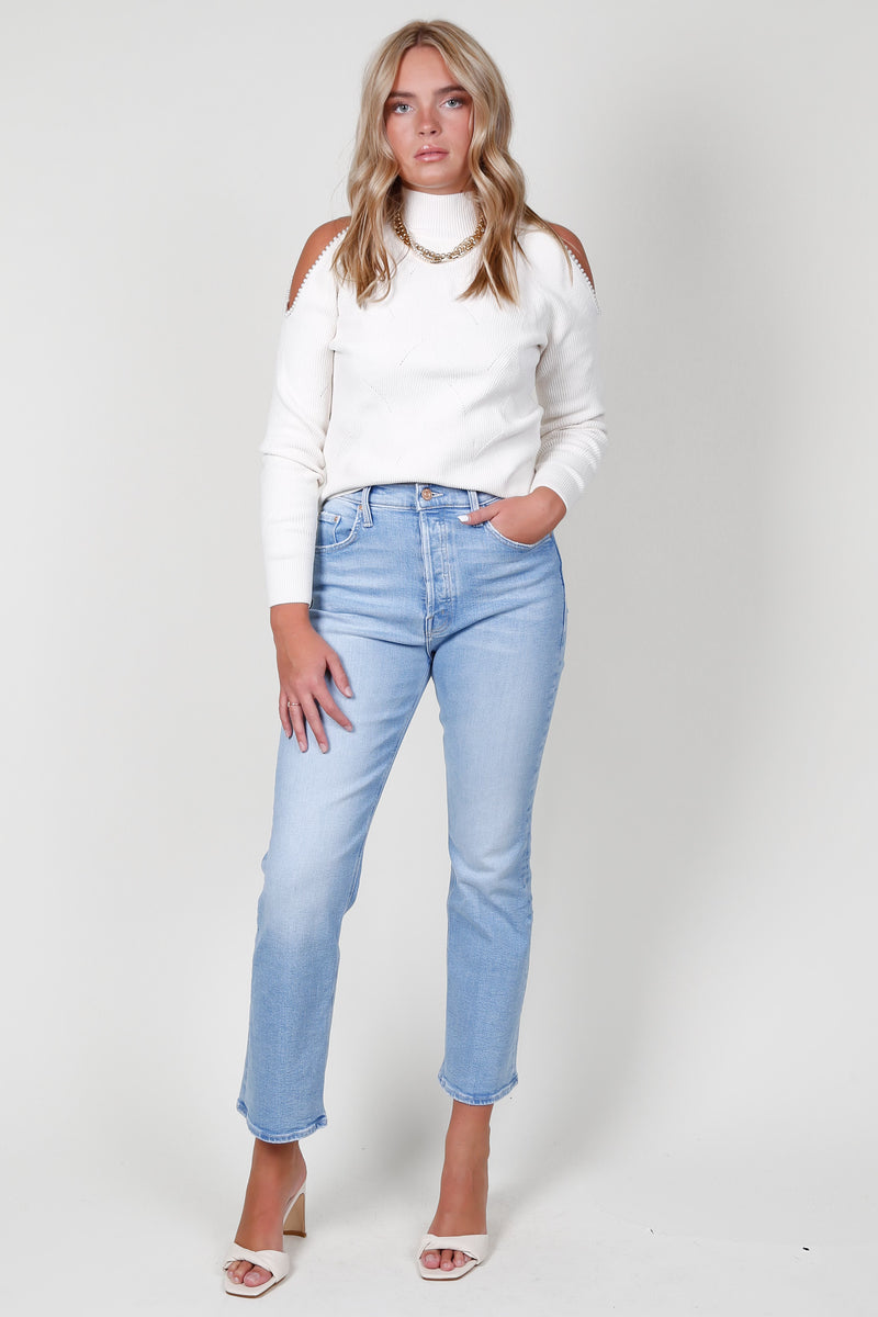 ASTR | Pearl Detail Sweater - Cream