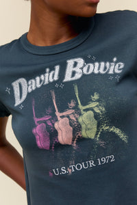 DAYDREAMER | David Bowie US Tour 1972 Shrunken Tee - Vintage Black
