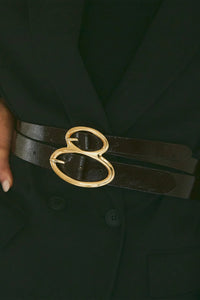 B-LOW THE BELT | The Ophelia Gloss Belt - Black