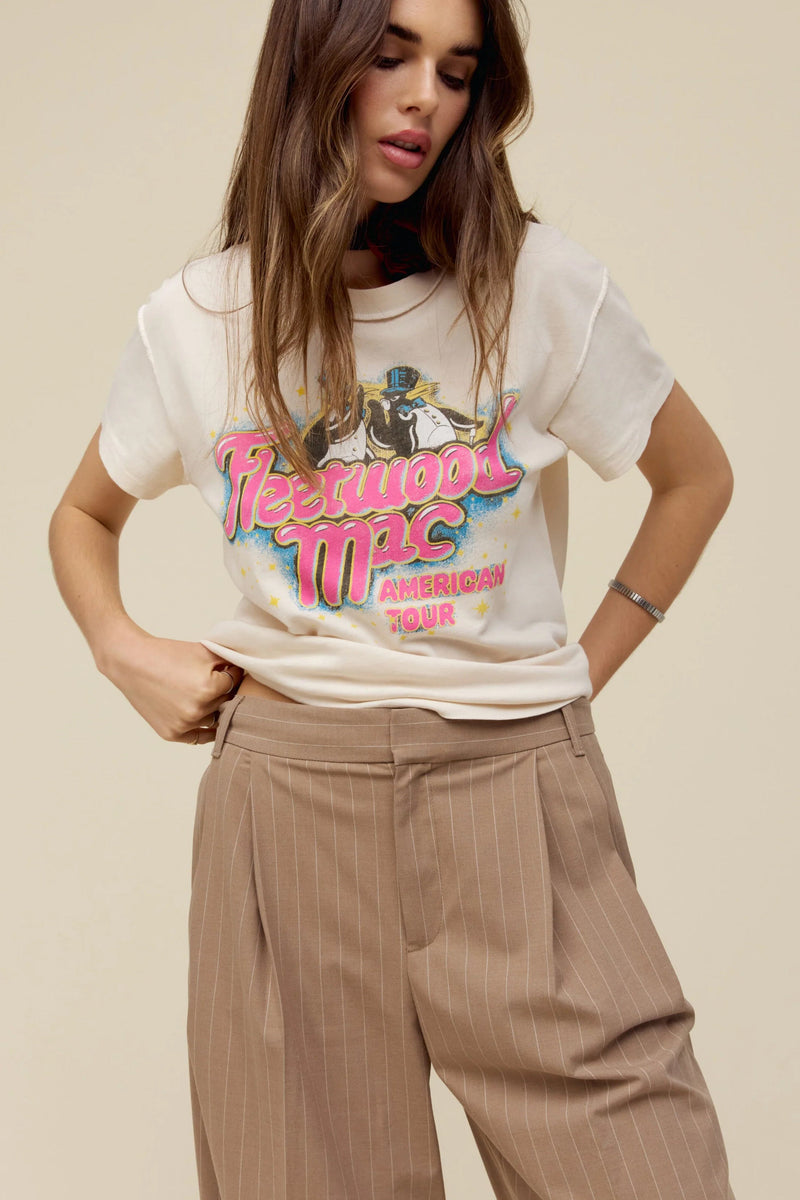 DAYDREAMER | Fleetwood Mac American Tour Reverse Tour Tee - Dirty White