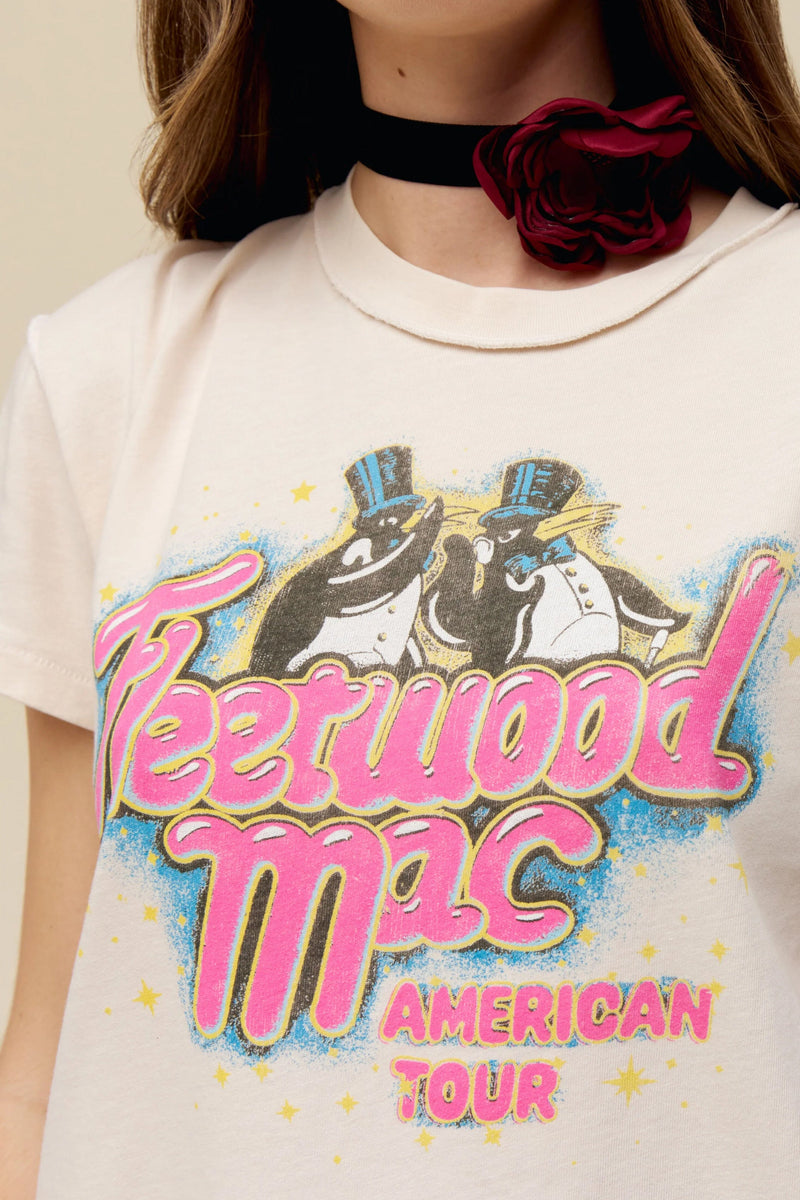 DAYDREAMER | Fleetwood Mac American Tour Reverse Tour Tee - Dirty White