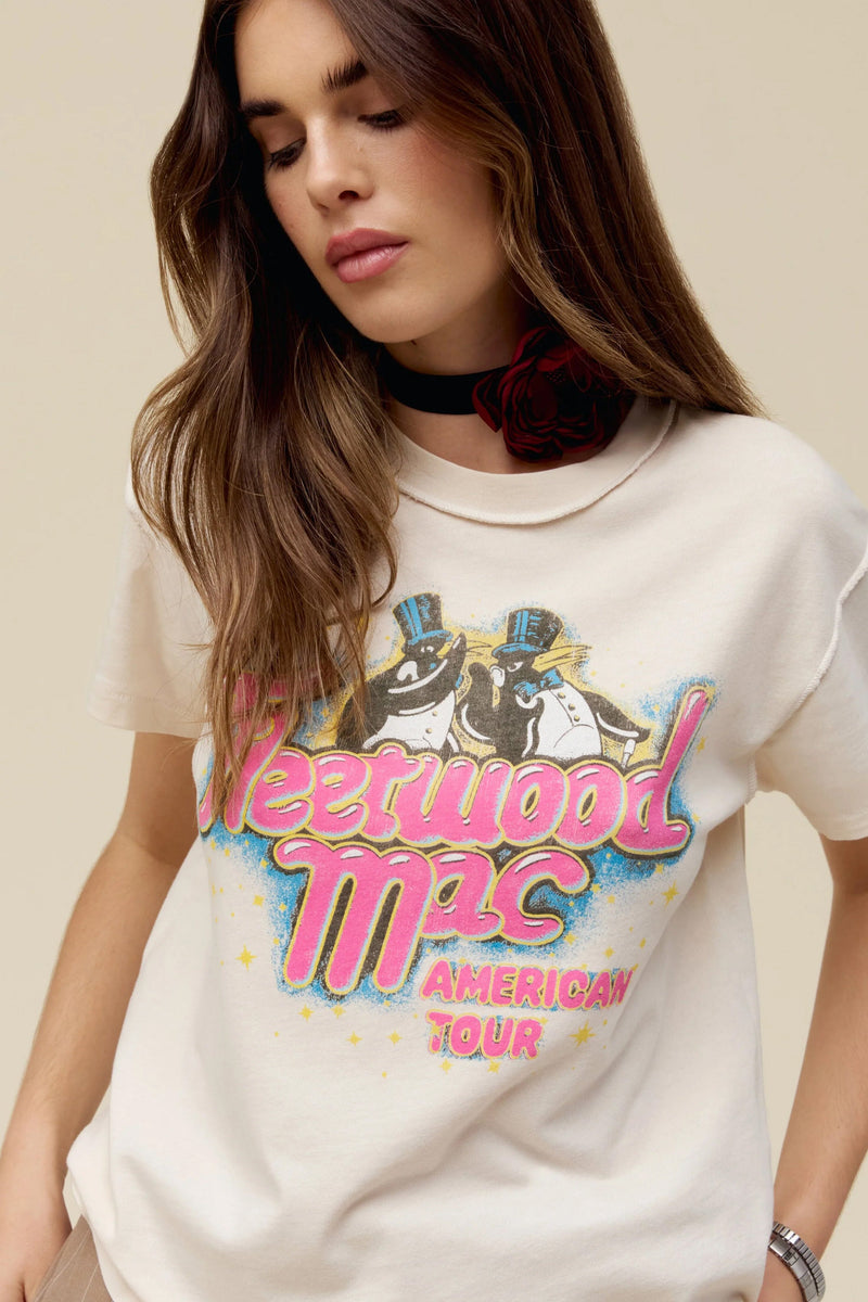 DAYDREAMER | Fleetwood Mac American Tour Reverse Tour Tee - Dirty White