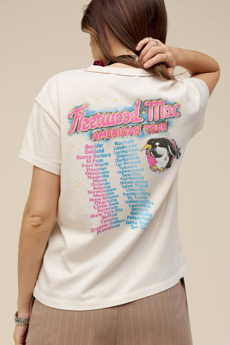 DAYDREAMER | Fleetwood Mac American Tour Reverse Tour Tee - Dirty White