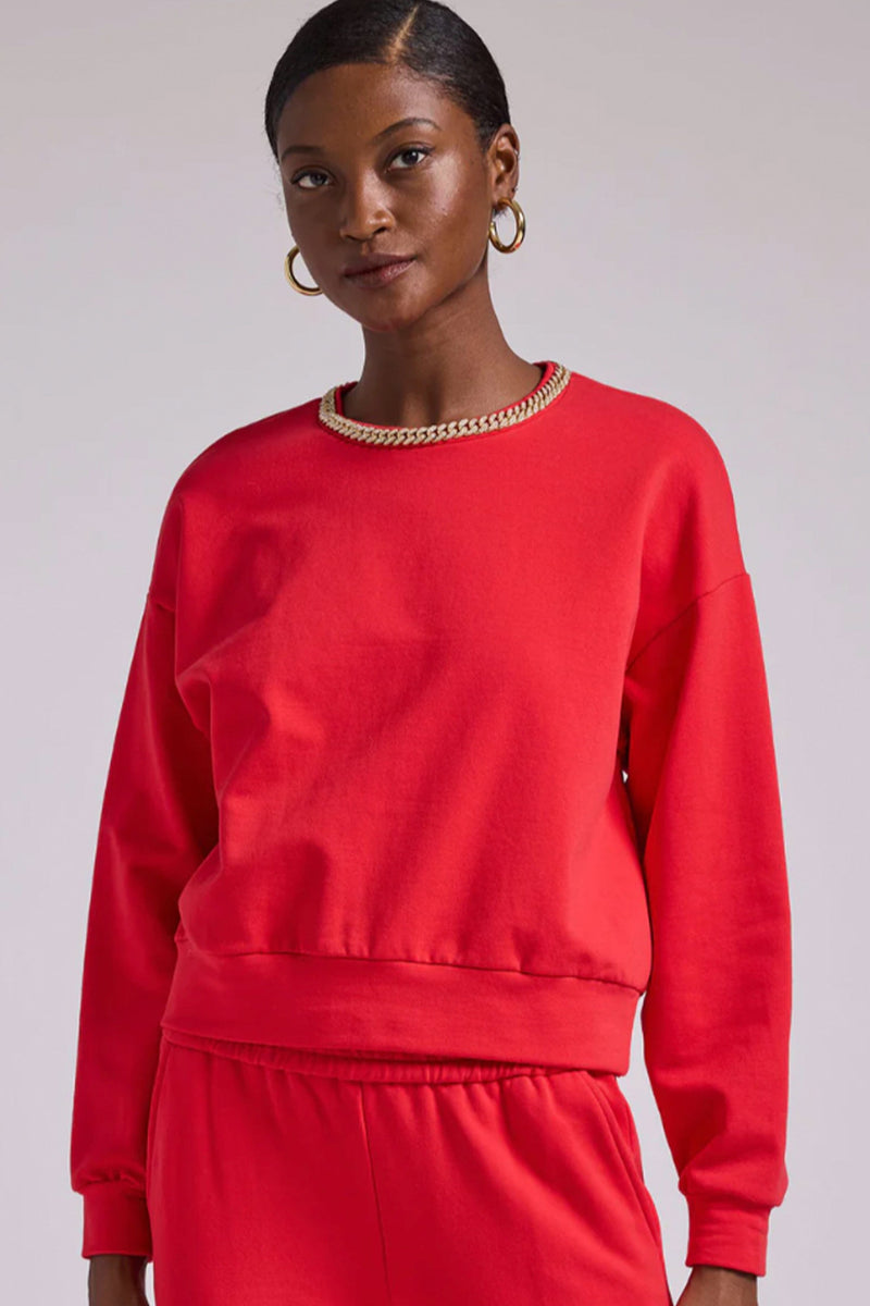 GENERATION LOVE | Collina Chain Sweatshirt - Red