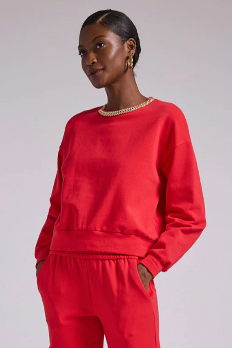 GENERATION LOVE | Collina Chain Sweatshirt - Red