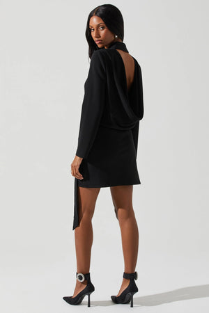 ASTR | Graciela Wrap Blazer Dress - Black