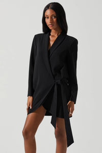 ASTR | Graciela Wrap Blazer Dress - Black